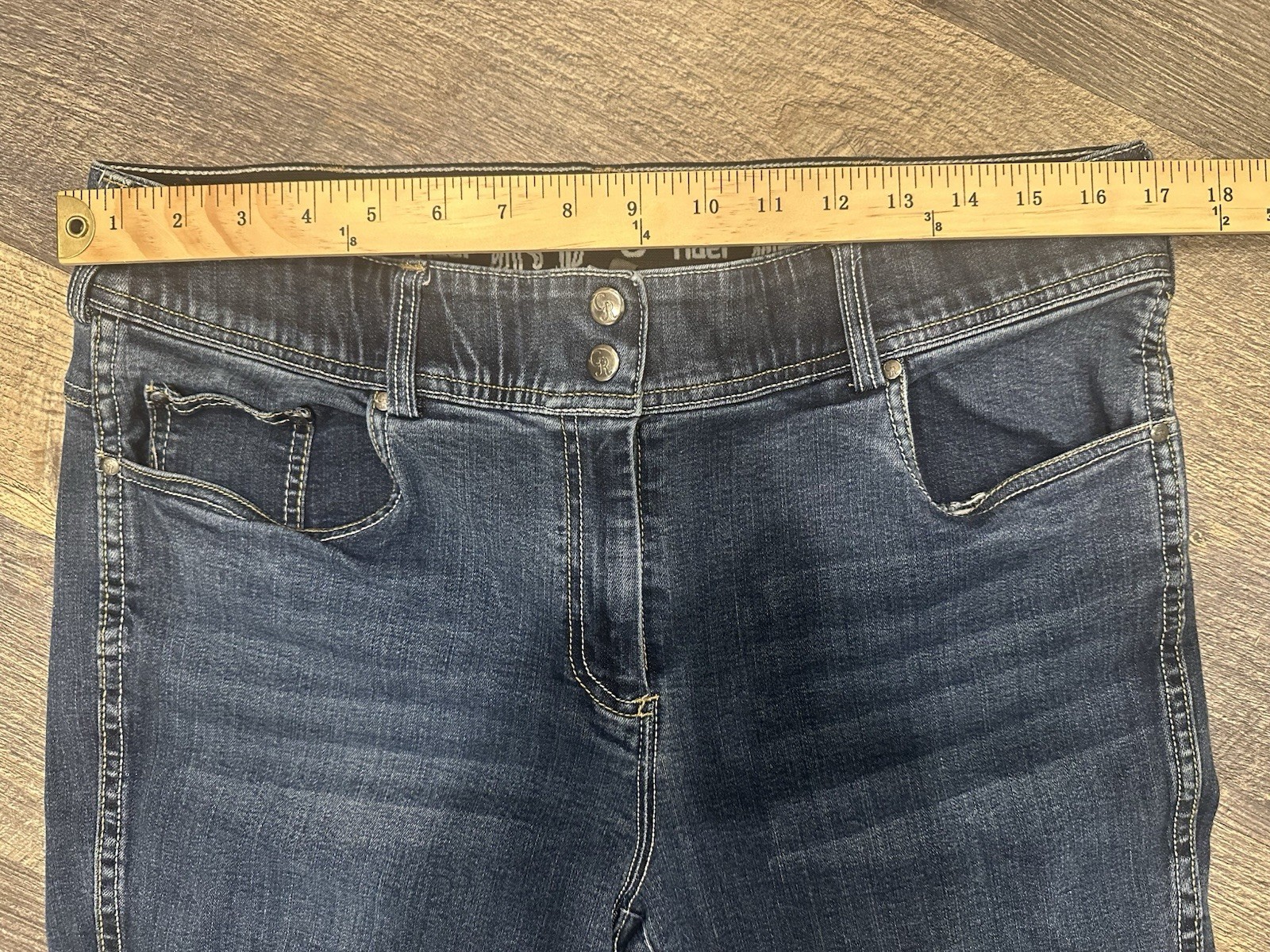 Goode Rider Women's Knee Patch Equestrian Jean Denim Breeches  Size 36R