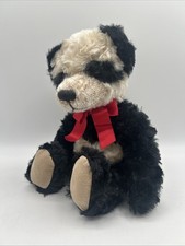 Bombay Mei Ying 12 Inch Plush Panda Bear Stuffed Animal w/ Red Bow 2000
