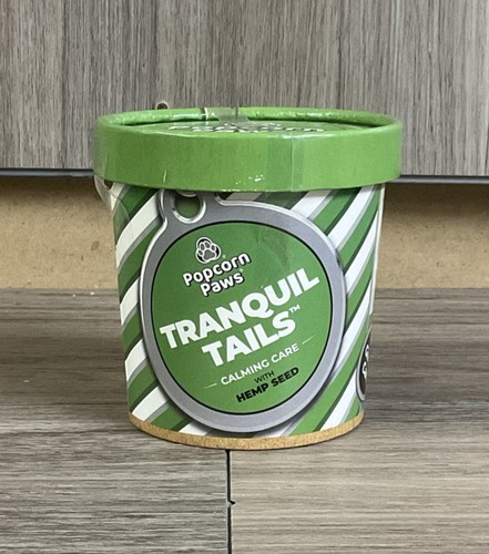Popcorn Paws Twin Pack Tranquil Tails Calming Care With Hemp Seed 120g BBE 10/25 - Afbeelding 3 van 13