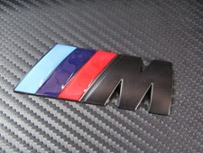 BMW M Sport Metal Emblem Round Black Genuine