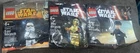 Lot Of 3 Lego Star Wars Mini Figures. Stormtrooper Sgt. C-3PO. GENERAL 1st Order