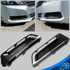 Pair Fog Light Grille Cover Bezels Trim For Chevrolet Chevy Impala 2014-2020