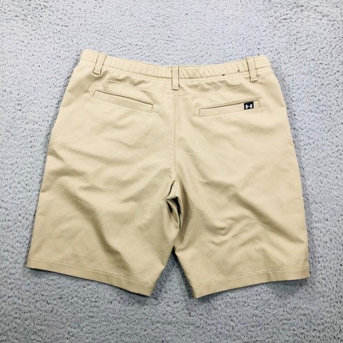 Under Armour Shorts Boys XL Beige Flat Front Golf Chino Loose Fit Preppy Casual - Picture 11 of 12