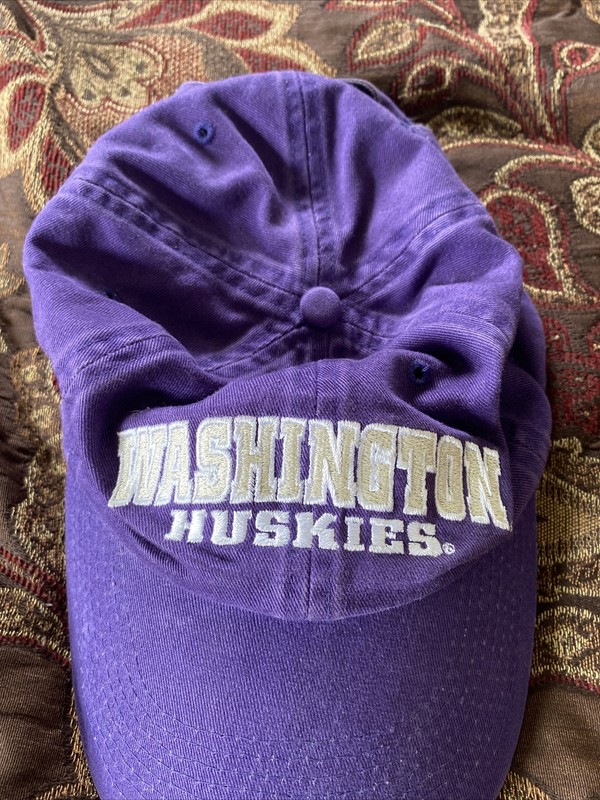 washington huskie purple adjustable cap hat