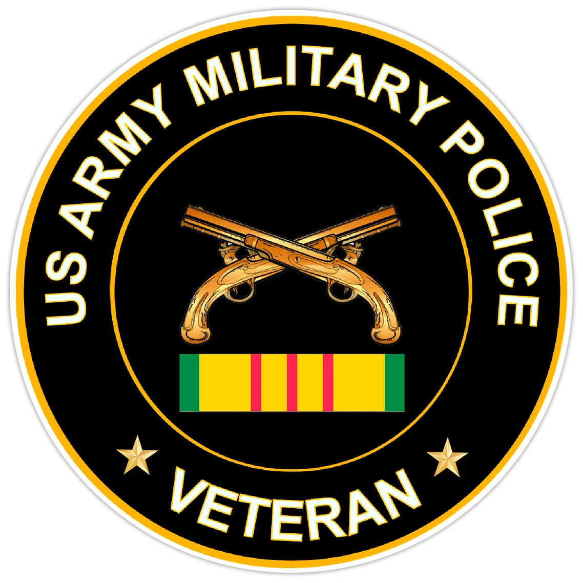US Army Military Police Veteran Bumper Sticker