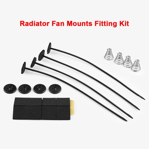 1 Set Car Fan Bracket Set Ties Straps Tabs Springs Plastic Rod Mounting Kit - 第 9/11 張圖片