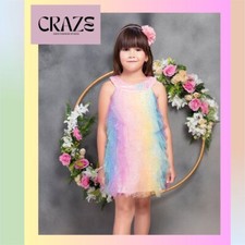 Short Rainbow Girl Dress Party Wear Good for Birthdays Holiday SALE!!