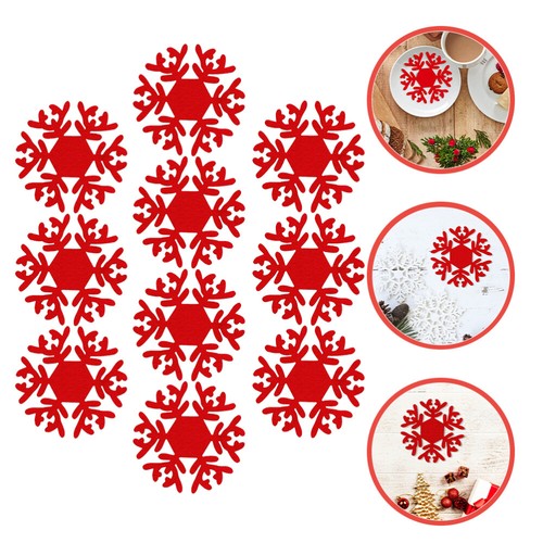 Mesa montaña rusa de nieve 10 piezas posavasos para aislamiento de bebidas - Imagen 10 de 11