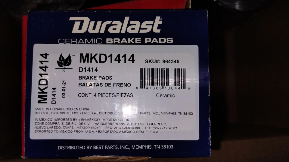 6x Engine Oil Filter Wix 51515 plus free duralast mkd1414 brake pads for f150 - Image 4 of 4