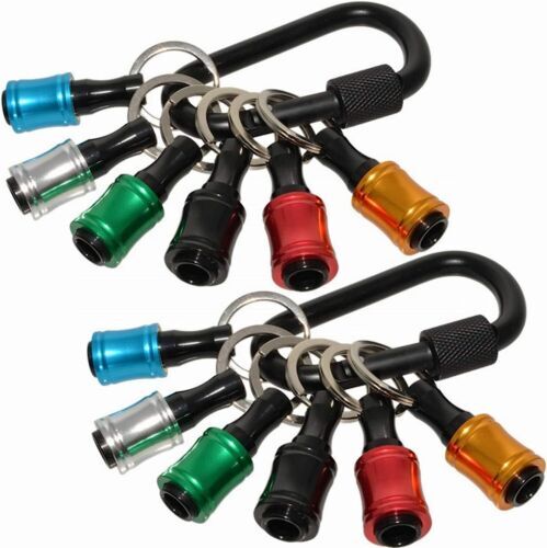 1/4" Hex Shank Quick Release Keychain Screwdriver Drill Bit Holder Bit Set - Picture 18 of 28