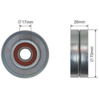 NTY Spannrolle Keilrippenriemen FüR Opel Corsa E S07 1.2 1.4 J13 Chevrolet Aveo