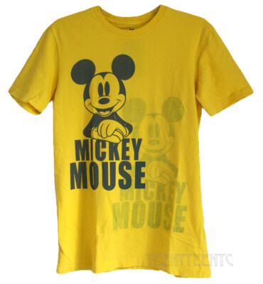 Junk Food Mickey Overlay  Destroyed Finish Softer Wash Cotton Unisex T-shirt 