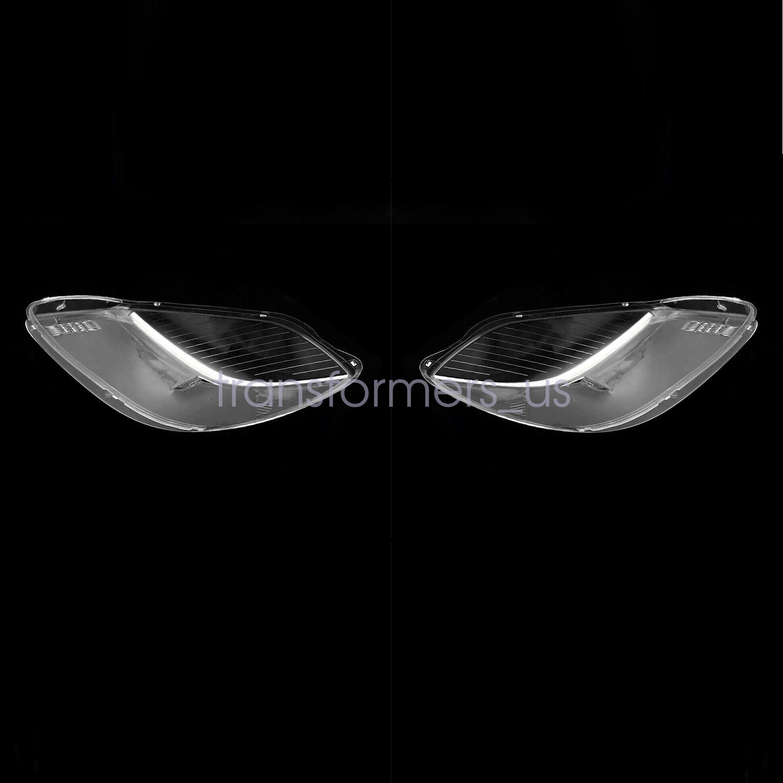 For Buick Enclave 20082012 Pair Transparent Headlight Headlamp Cover
