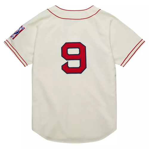 Herren #9 Ted Williams Creme 1939 Authentic All Stitched Trikot - Bild 4 von 12