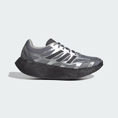 adidas Running Adizero Aruku Shoes in Silver Metallic/Grey Three
