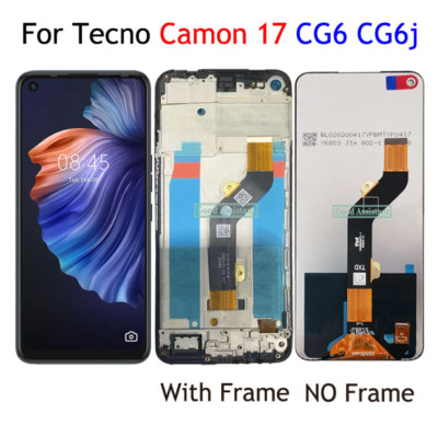 For Tecno Camon 17 CG6 CG6j LCD Display Touch Screen Digitizer Panel Assembly