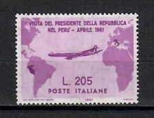 Italia Repubblica 1961 Gronchi Rosa Certificato MNH**
