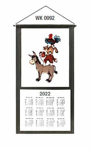 Stoffkalender 2022 Transferdruck / Kalender Souvenierkalender Köln Bremen 35x65 - Bild 3 von 3