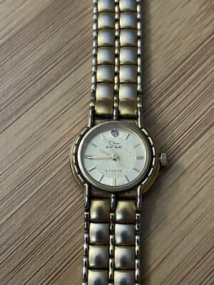 Oscar de la Renta silver gold watch Vintage Oscar de la Renta Diamond Accent Silver & Gold Tone  main image 3