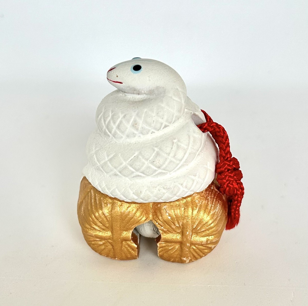 Lot of 3 Dorei Ceramic Bells Monkey Sheep Snake Animal Zodiac from
