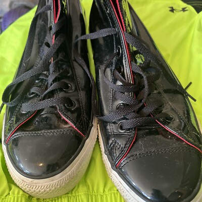 CONVERSE CHUCK TAYLOR ALL STAR SZ 13 SNEAKERS UNISEX BLACK LEATHER HIGH TOPS