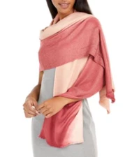 INC International Concepts OMBRE SHINE PASHMINA Scarf in Wine Women One Size NWT