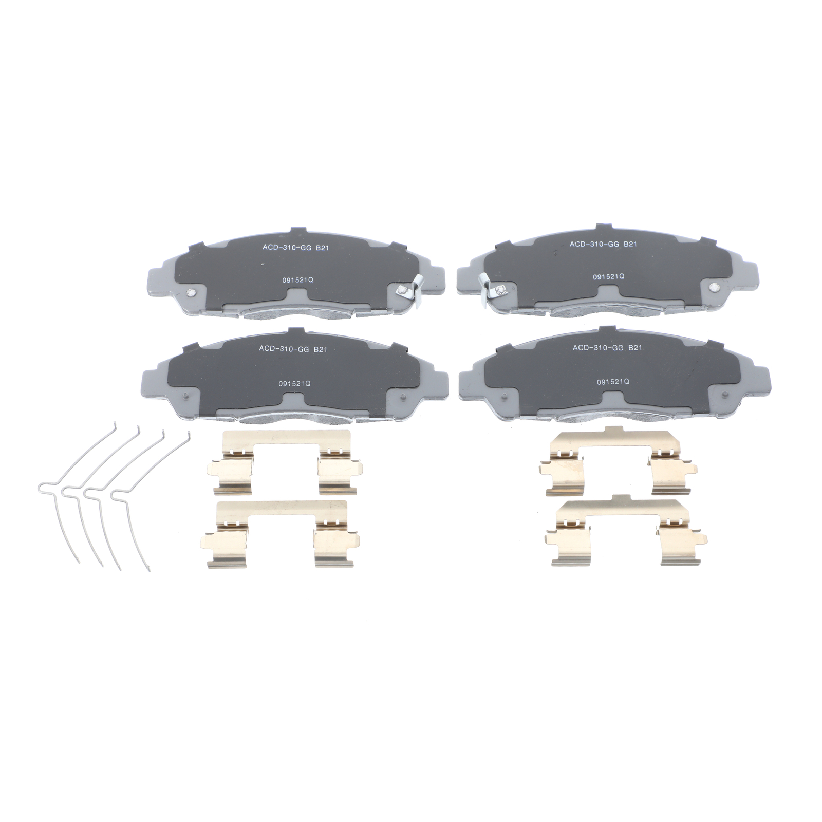 Kit de pastillas de freno de cerámica delanteras para GM (P/N 19429927)
