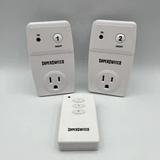 Blackstone Super Switch - 1 Wireless Remote Control and 2 Outlets Indoor Lights