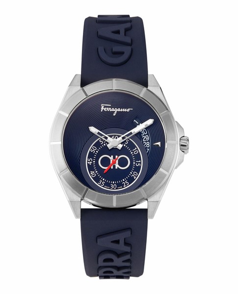Salvatore Ferragamo Urban 43mm Blue Stainless Steel Case with Blue