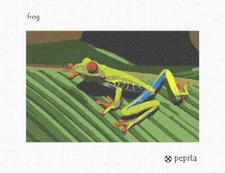 Frog Needlepoint Kit or Canvas
