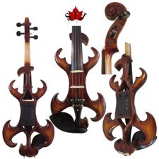 new model SONG Brand brown Crazy-4 streamline Top art 4/4 electric violin