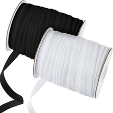 2 Rolls Double Fold Bias Tape Bias 1/2 Inch x 100 Yards Binding Tape DIY Gar