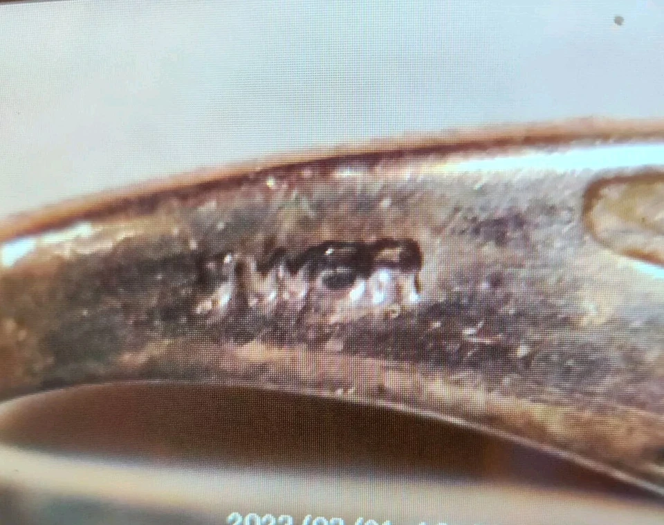 Anillo de diamantes y plata, talla 7 Foto 3 de 3