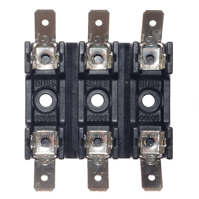Bolt On Triple 1.25'' Fuse Holder Electric 300 Volt 16 Amps Current Frugal Deal