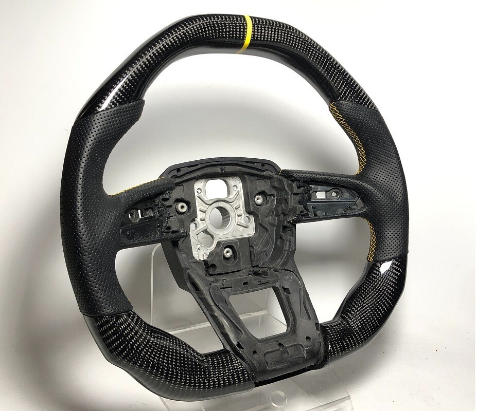 Carbon flat top Sport steering wheel Lamborghini URUS models No Exchange Yellow