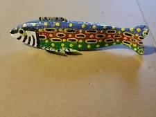 Unknown Maker Ice Spear Fishing 10" Speckled Trout 8.9 Oz Decoy Lure Unused MINT