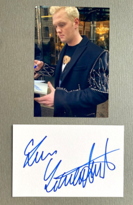 LEON LÖWENTRAUT Kunst artist  In-person signed Foto 10x15 Autogramm+Foto