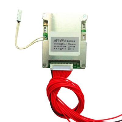 13S 48V 50A 18650 Li-Ionen Lithium Akku Ladegerät BMS Protection Board Equalizer