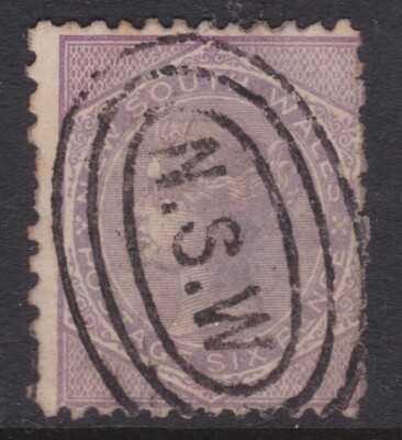 1862 - 1884 NSW New South Wales Centenary Australia QV 6d Lilac