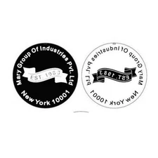 NEW CUSTOMIZED ROUND IDEAL DESK TOP EMBOSSER FOR COMPANY NAME WITH EST. YEAR