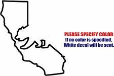 California Bear Map Graphic Die Cut decal sticker Car Truck Boat Window Wall 6"