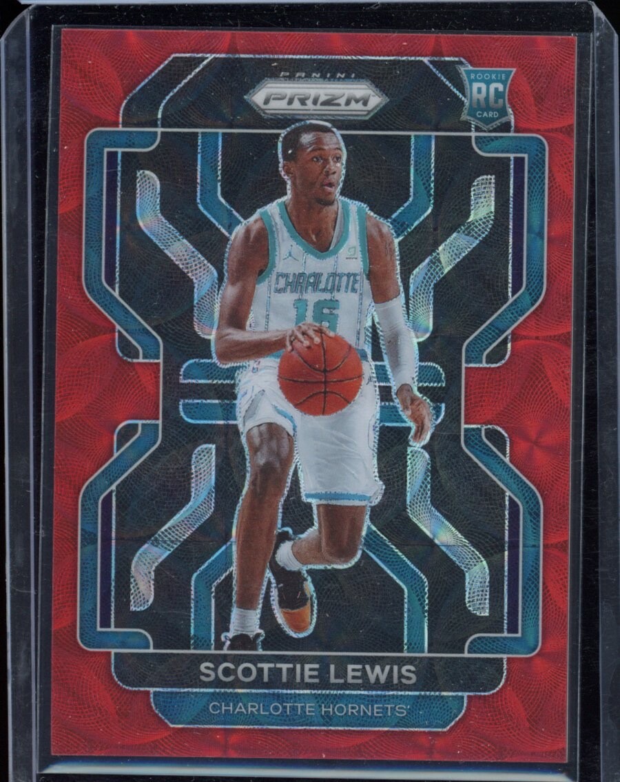 2021-22 Panini Prizm Scottie Lewis #287 Choice Red Scope 01/88 RC Hornets