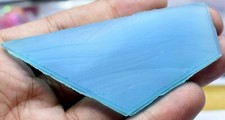 143.90 CT Natural Blue Chalcedony Brazilian Superb Untreated Slab  