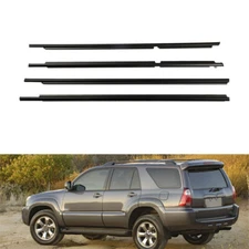 4pcs Door Seal Belt Molding Weatherstrip Kit For Toyota 4Runner 2003-2009