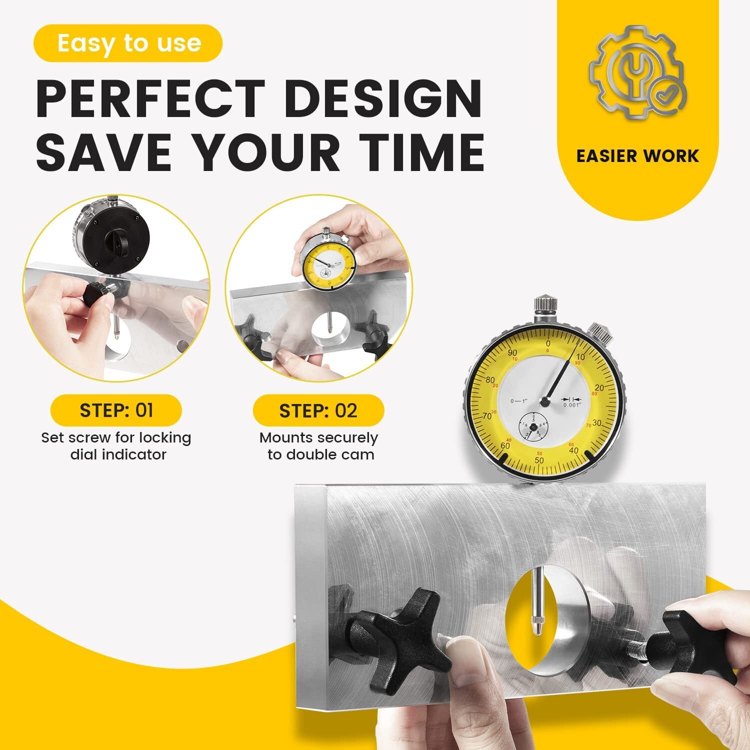 9015 Crankshaft Runout Measuring Tool For Harley Davidson Twin Cam