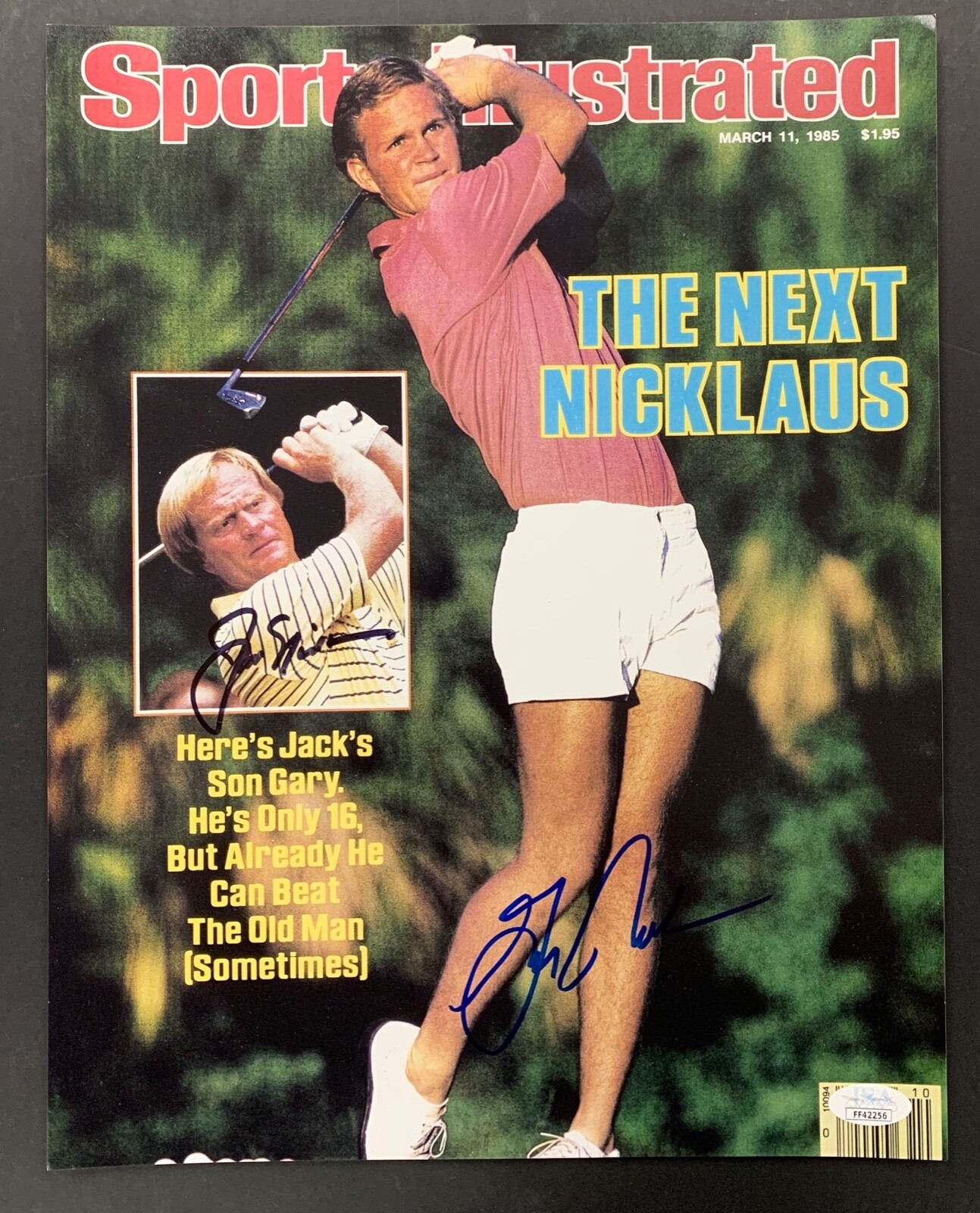Jack Nicklaus Autographed Signed Photo 11x14 JSA Gary Nicklaus Sports Illustrated 