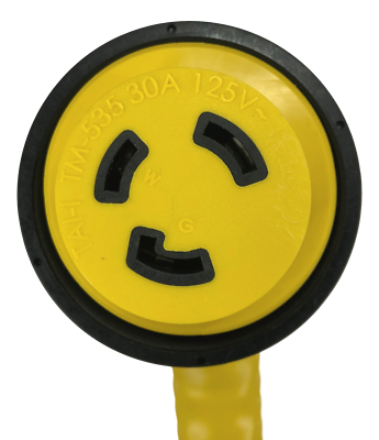 Pactrade Marine RV Power Cord Adapter 15A Male 30A Female 90