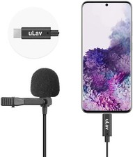 Movo uLav USB-C Lavalier Clip On Microphone for Android, iPad Pro, Smartphone