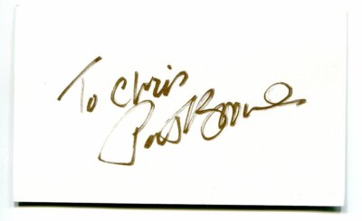 PAT BOONE signed AUTOGRAPH 1491