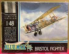 Blue Max Limited Ed WWI Bristol Fighter 1/48 Scale Airplane Model - Sealed - NIB